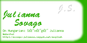 julianna sovago business card
